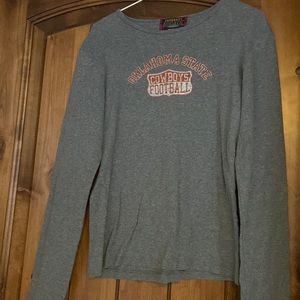 University athletic long sleeve cowboys shirt